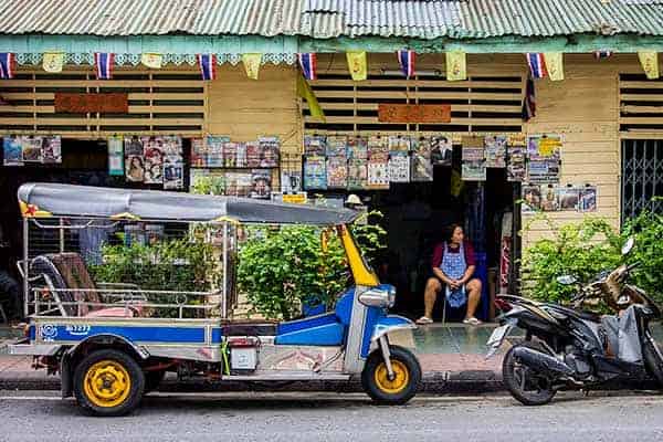 Tuk tuk waiting to go