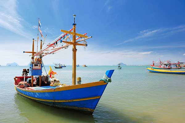 Thai fishermens boat